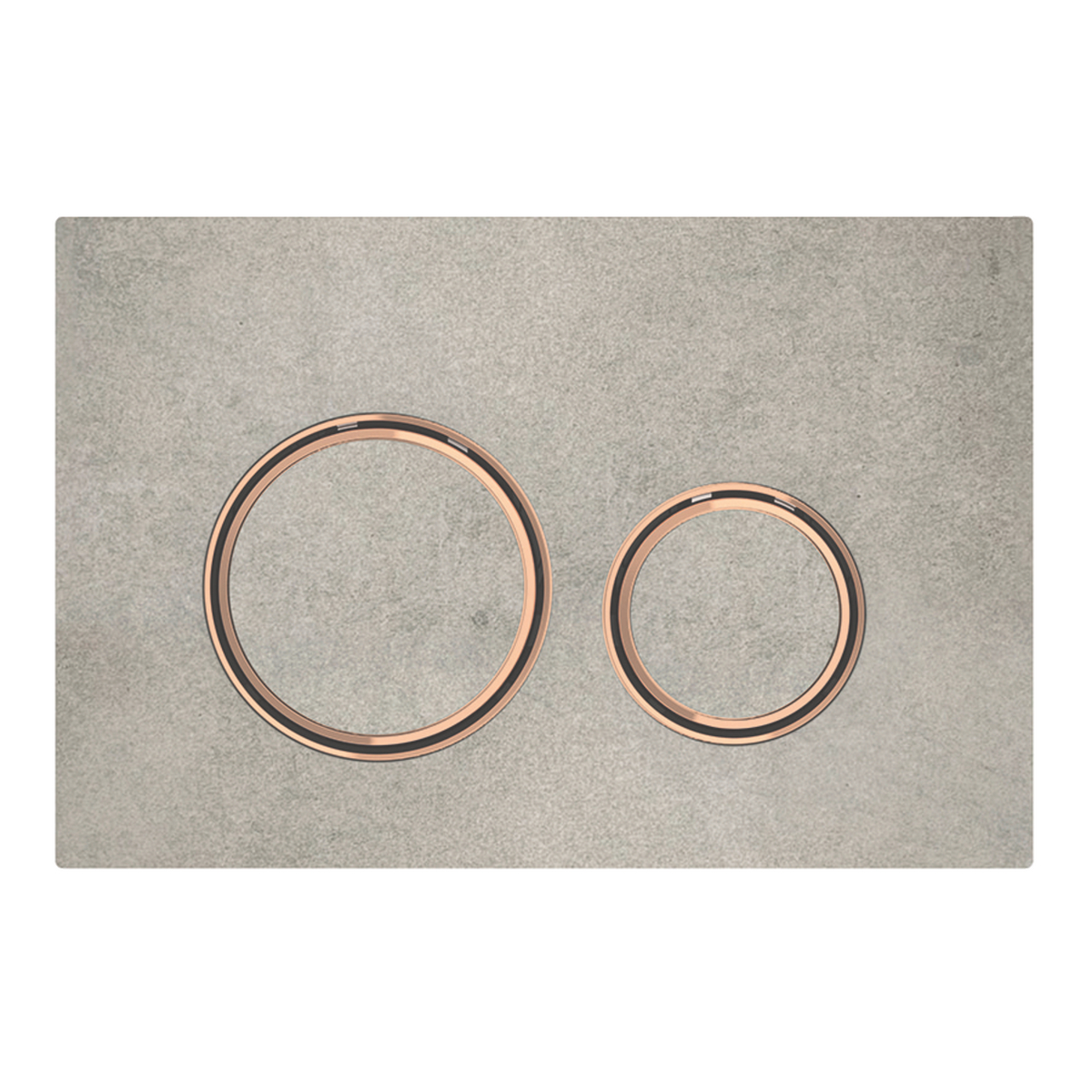 Sigma21 Betätigungsplatte für 2-Mengen-Spülung, Metallfarbe rotgold: rotgold, Betonoptik Sigma21 Betätigungsplatte für 2-Mengen-Spülung, Metallfarbe rotgold: rotgold, Betonoptik