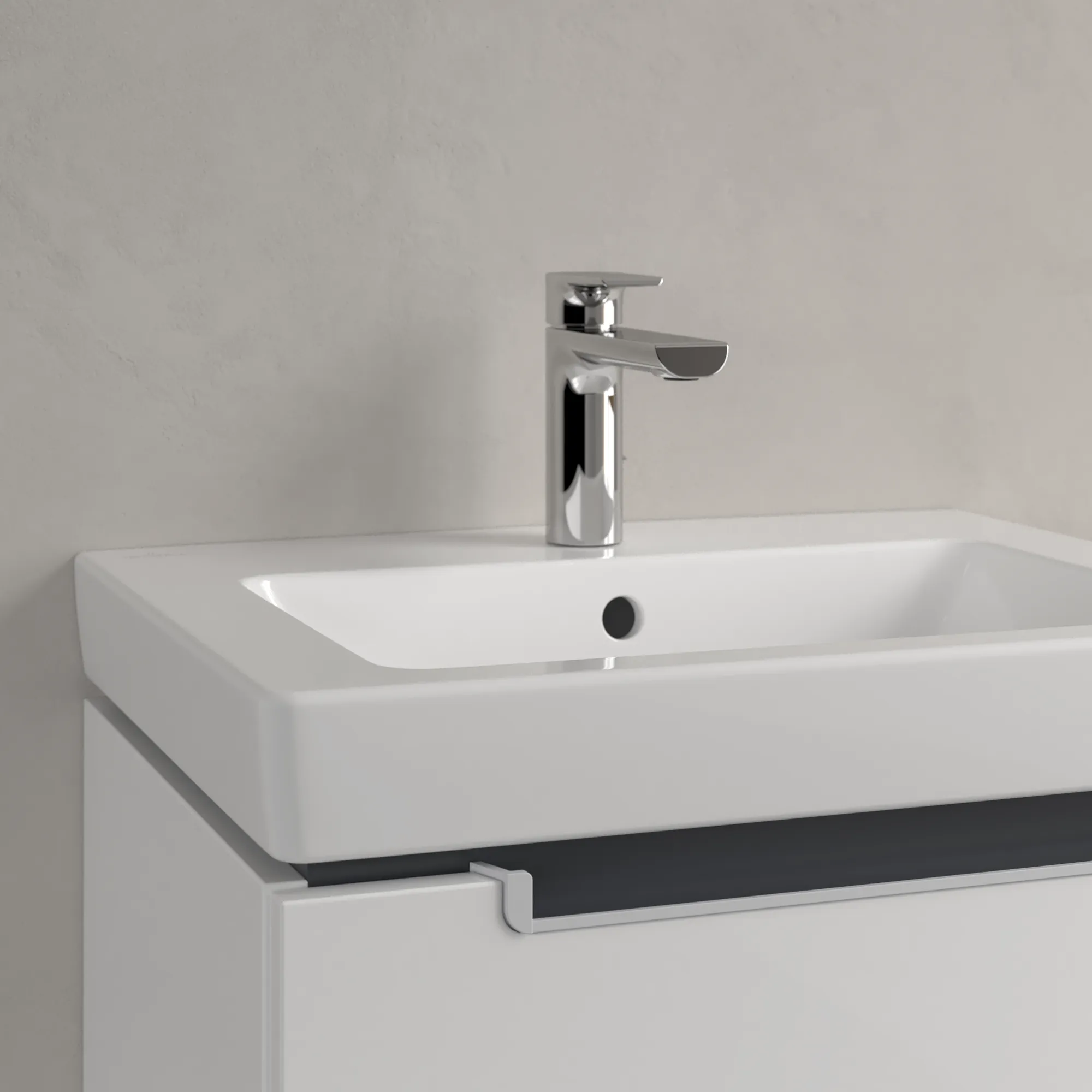 Villeroy & Boch Wandwaschtisch für Montage mit Möbel „Subway 2.0“ 550 × 440 × 145 mm, mit Hahnlochbohrung, Hahnlochposition mittig, mit Hahnlochbank in Weiß Alpin Villeroy & Boch Wandwaschtisch für Montage mit Möbel „Subway 2.0“ 550 × 440 × 145 mm, mit Hahnlochbohrung, Hahnlochposition mittig, mit Hahnlochbank in Weiß Alpin