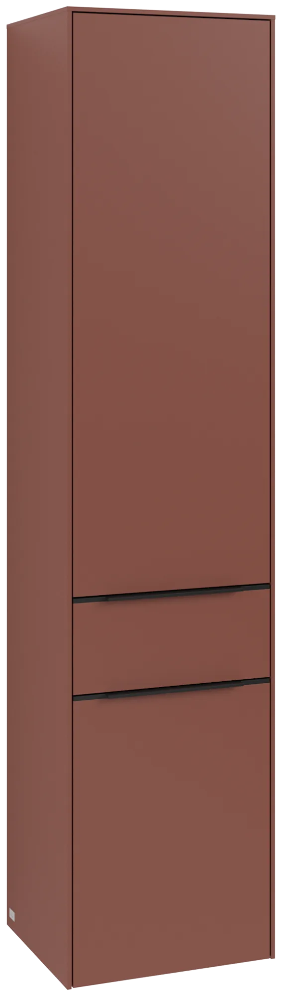 Villeroy & Boch Hochschrank Subway 3.0 C59101, 400 x 1710 x 362 mm, 2 Türen, 1 Auszug, Anschlag (Scharnier) rechts, Wine Red