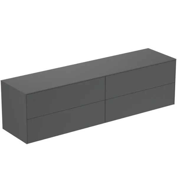 Ideal Standard Waschtischunterschrank Conca, 4 Auszüge, Anthrazit