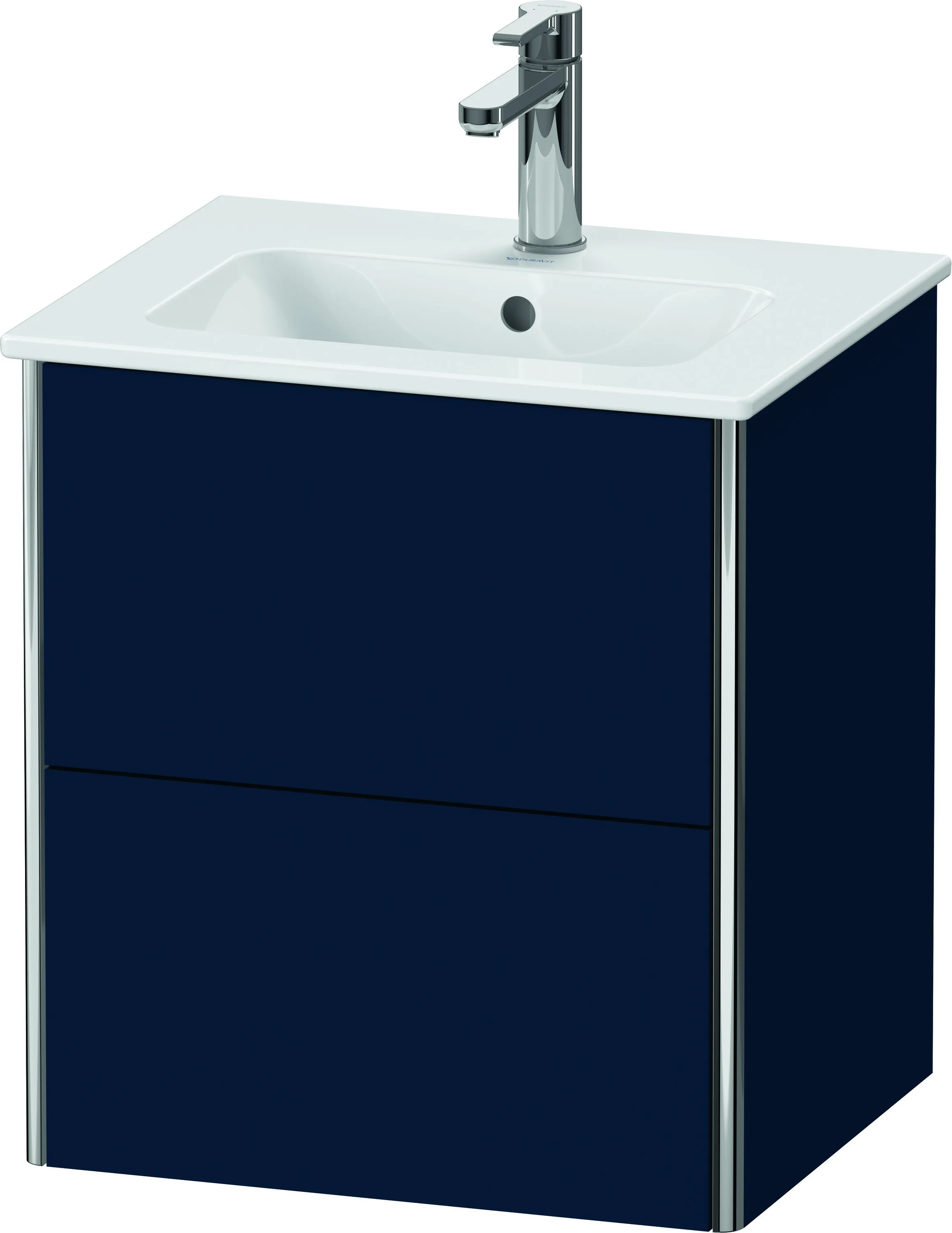 Duravit Waschtischunterschrank wandhängend „XSquare“ 51 × 56 × 41,8 cm Nachtblau Seidenmatt Duravit Waschtischunterschrank wandhängend „XSquare“ 51 × 56 × 41,8 cm Nachtblau Seidenmatt