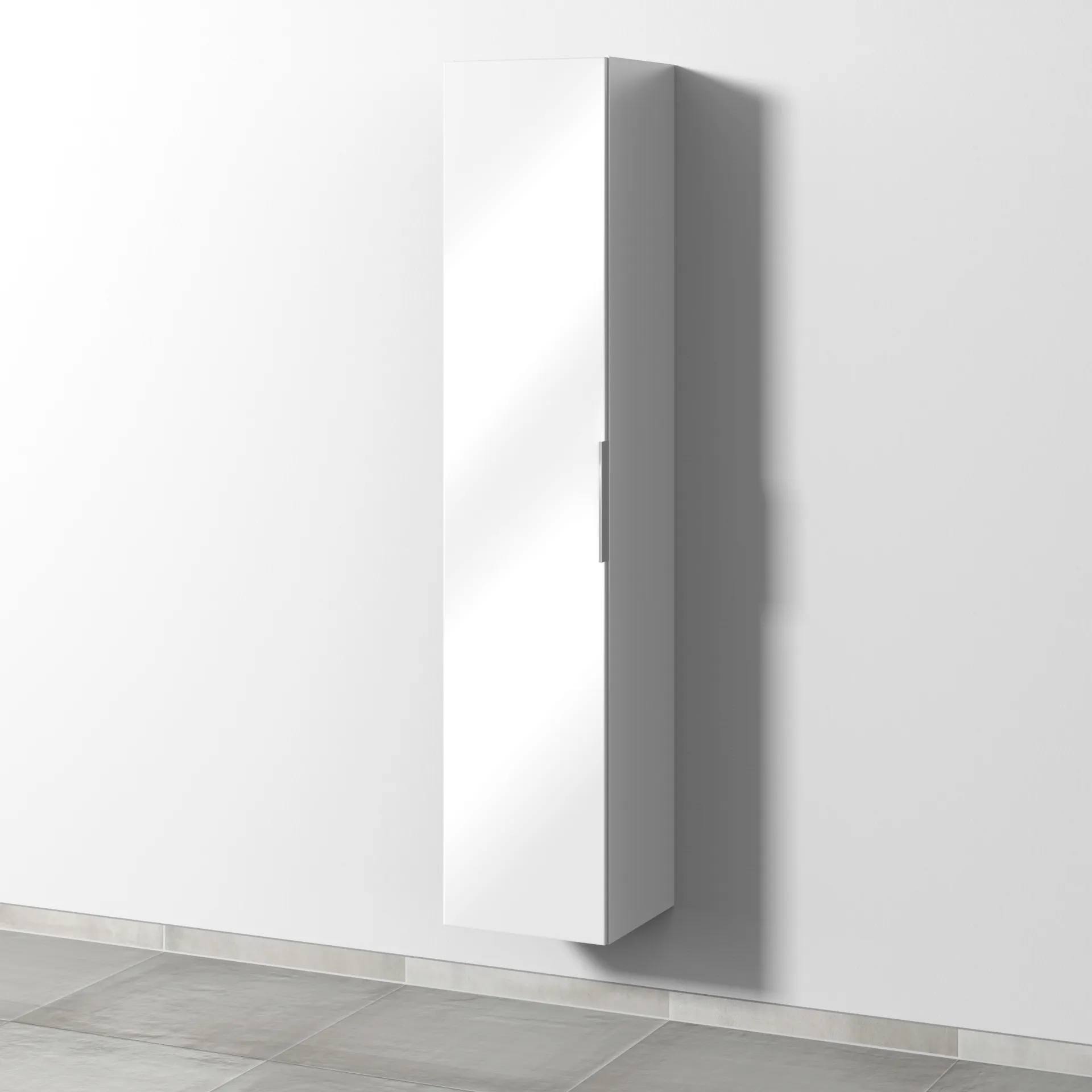 Sanipa Hochschrank „3way“ 350 × 1700 × 345 mm Anschlag links, in Weiß (glanz), Anschlag links