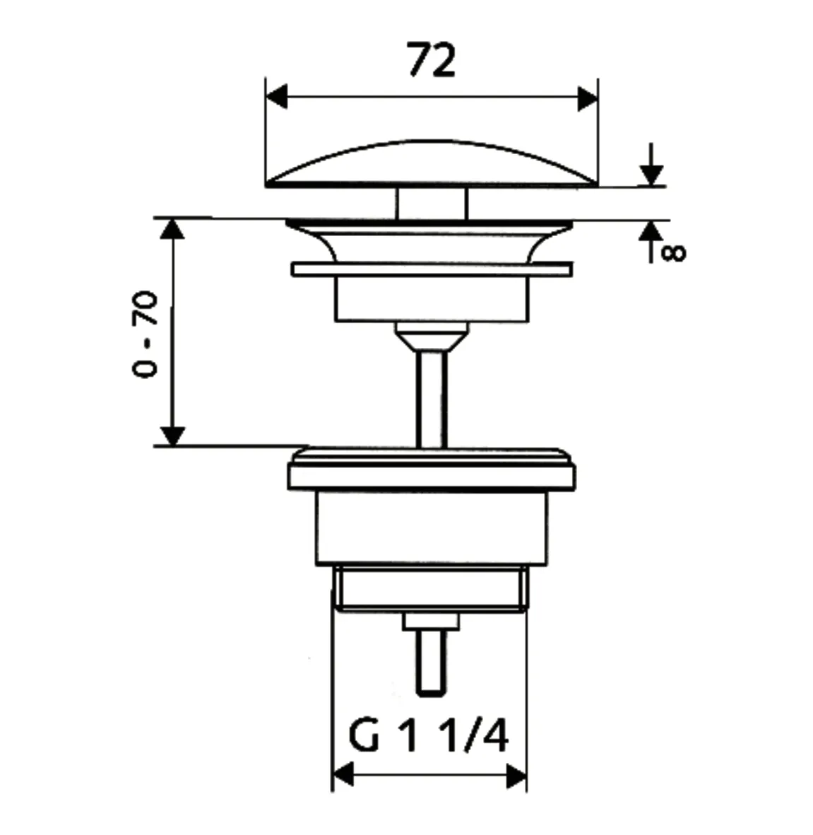 Waschtischablaufgarnitur OPEN, G 1 1/4 AG, chrom Waschtischablaufgarnitur OPEN, G 1 1/4 AG, chrom