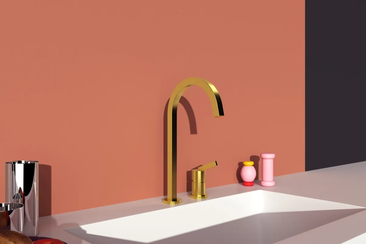 Ideal Standard Gusto 2-Loch-Küchenarmatur BD423A2 Brushed Gold Ideal Standard Gusto 2-Loch-Küchenarmatur BD423A2 Brushed Gold