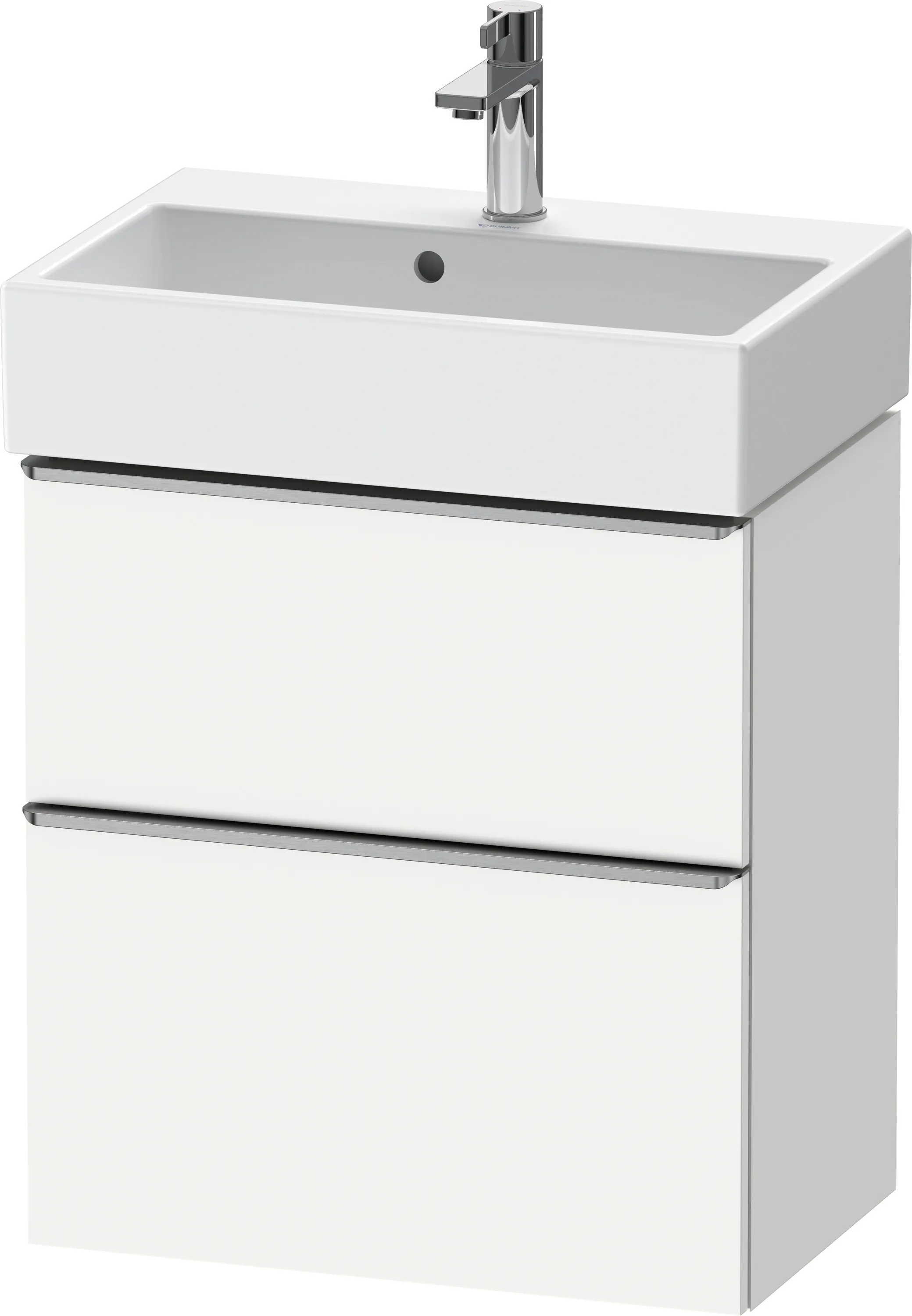 Duravit Waschtischunterschrank wandhängend „D-Neo“ 58,4 × 62,5 × 37,2 cm in Weiß Matt