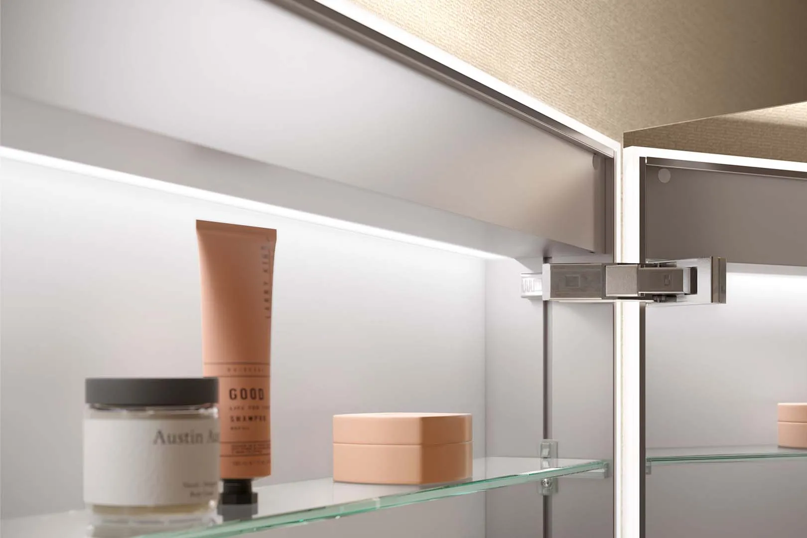 Schneider Spiegelschrank STYLE TW ALC2 140/2/TW - Weiß, Aluminiumkorpus, LED Beleuchtung Tunable White Schneider Spiegelschrank STYLE TW ALC2 140/2/TW - Weiß, Aluminiumkorpus, LED Beleuchtung Tunable White