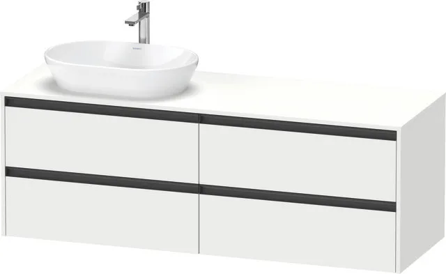 Duravit Waschtischunterschrank wandhängend „Ketho.2“ 160 × 56,8 × 55 cm in Weiß Matt Duravit Waschtischunterschrank wandhängend „Ketho.2“ 160 × 56,8 × 55 cm in Weiß Matt