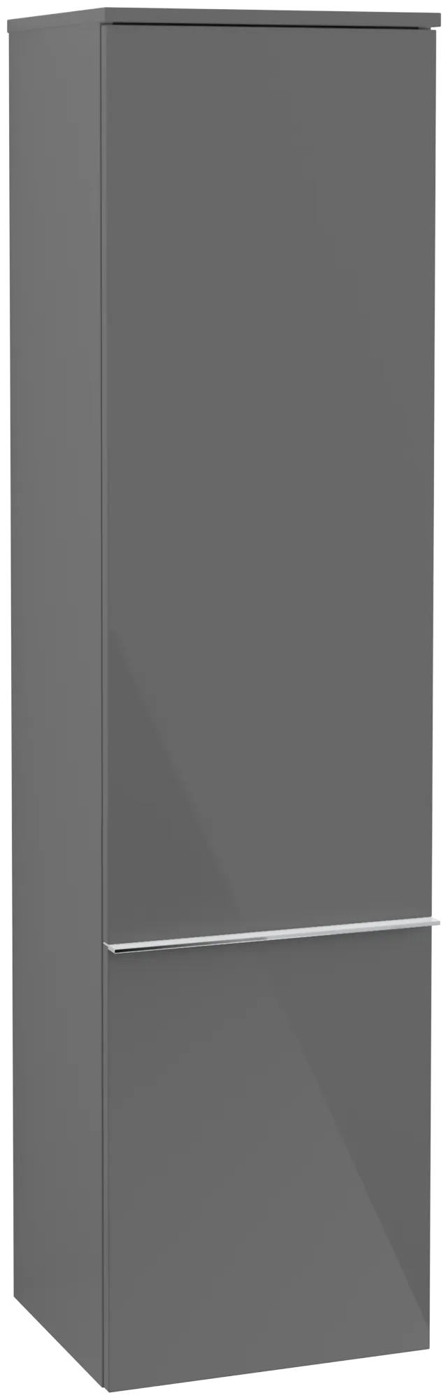 Villeroy & Boch Hochschrank „Venticello“ 40,4 × 154,6 × 37,2 × 37,2 cm Glossy Grey, Anschlag links Villeroy & Boch Hochschrank „Venticello“ 40,4 × 154,6 × 37,2 × 37,2 cm Glossy Grey, Anschlag links