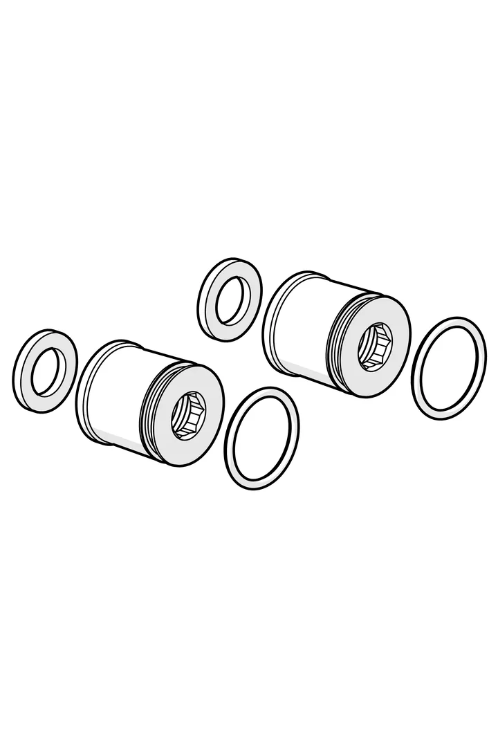 Hansa Hansajet Adapter Hansa 0399 Adapter für bestehende S-Anschlüsse, Messing