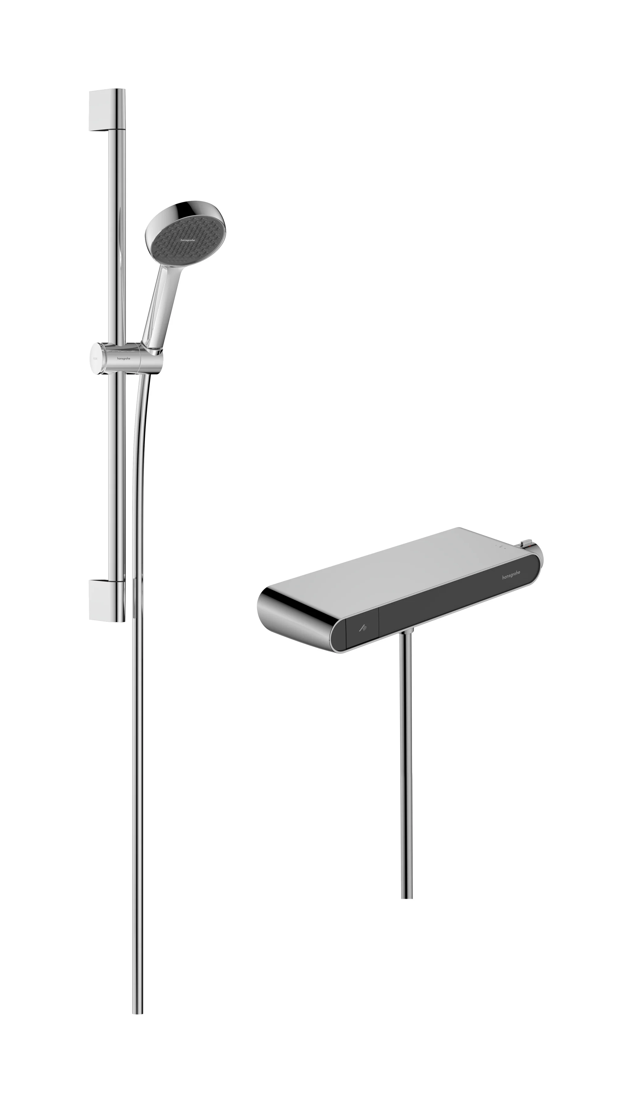 Activera Select S Brausesystem Aufputz 95 2jet EcoSmart mit ShowerTablet Select 360 und Brausestange 65 cm, Oberfläche: Chrom Activera Select S Brausesystem Aufputz 95 2jet EcoSmart mit ShowerTablet Select 360 und Brausestange 65 cm, Oberfläche: Chrom