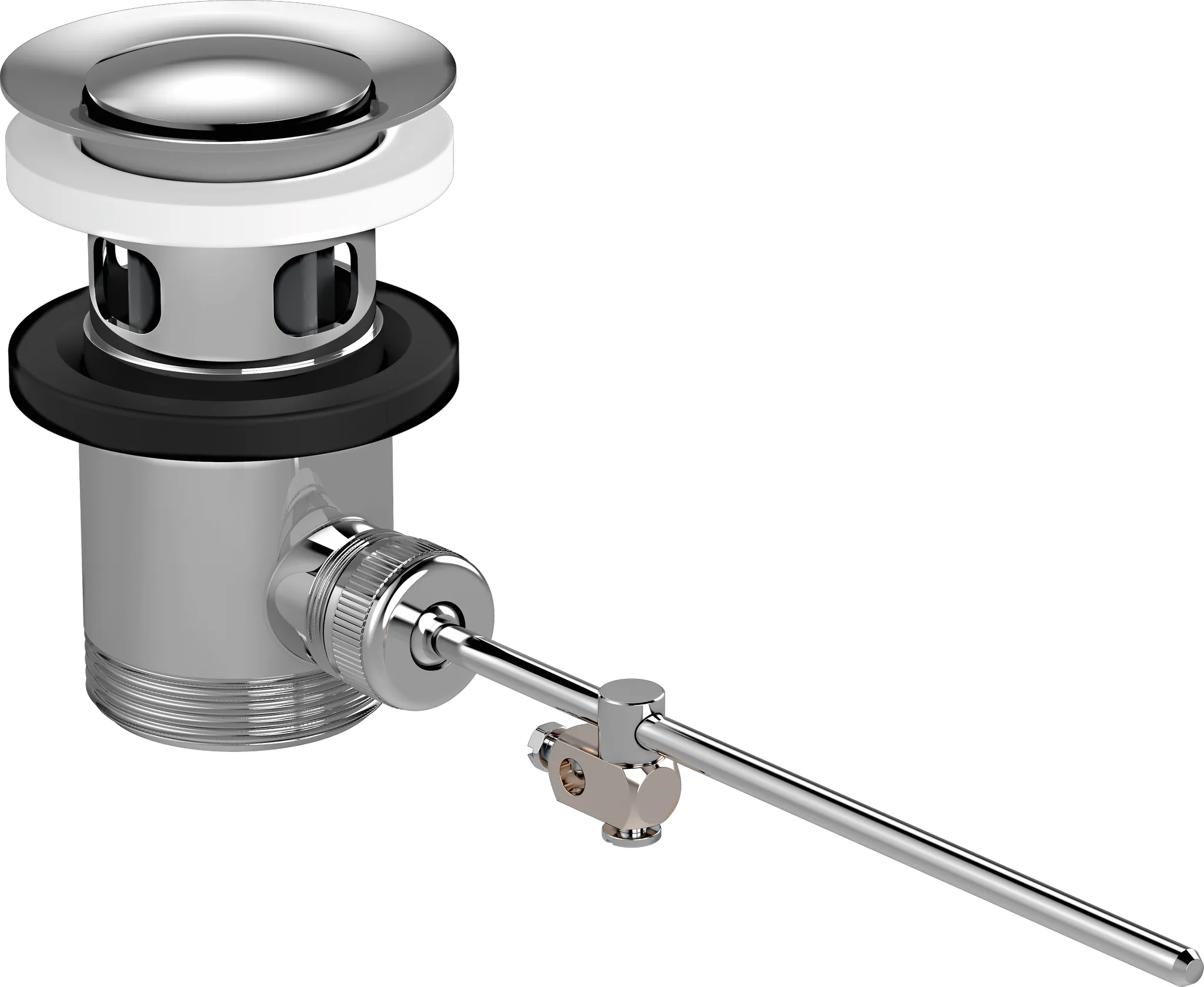 Hansgrohe Ersatzteile Ablaufgarnitur mit Zugstange, Polished Nickel Hansgrohe Ersatzteile Ablaufgarnitur mit Zugstange, Polished Nickel