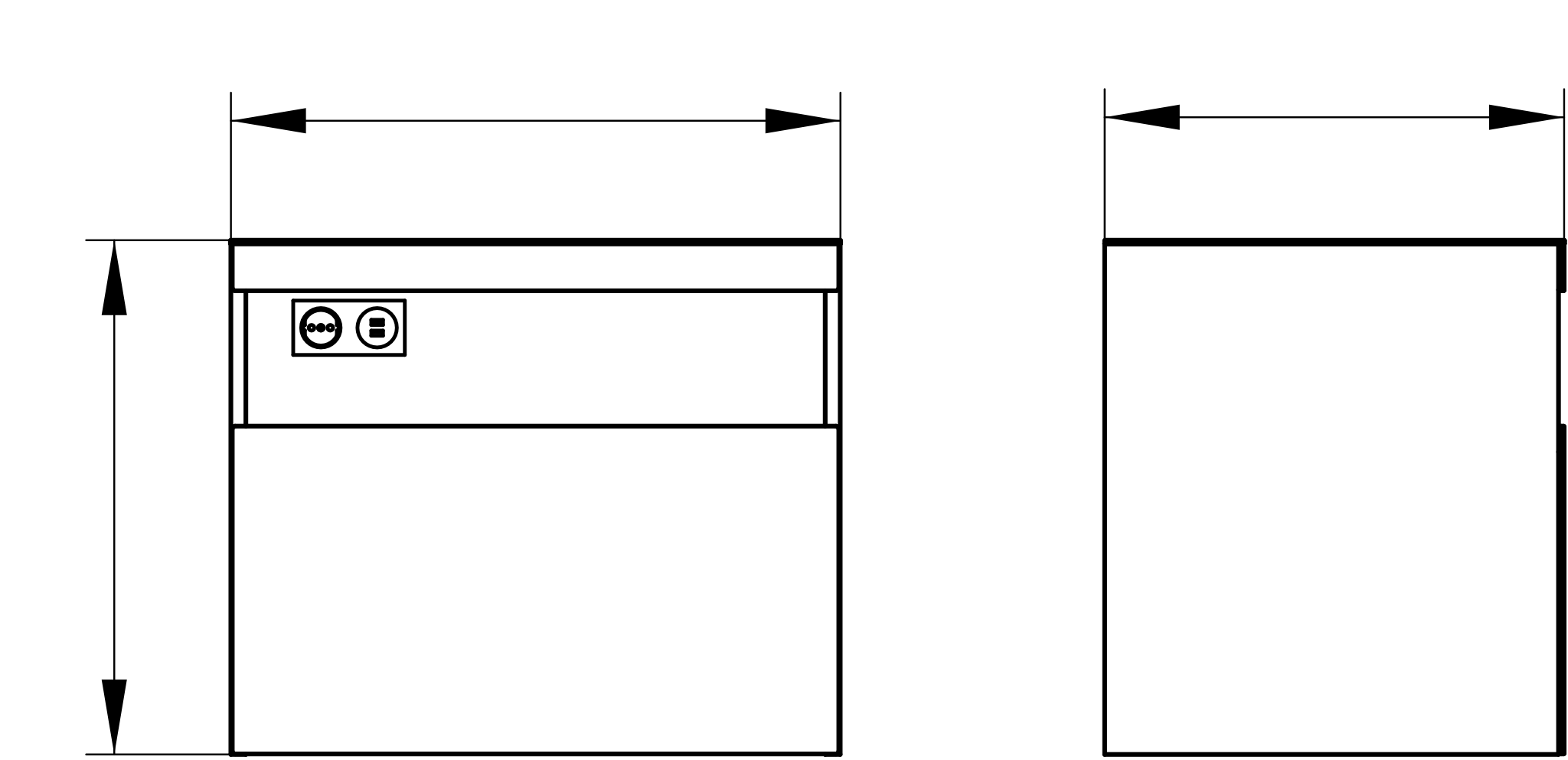 KEUCO Waschtischunterschrank mit Auszug „Stageline“ Cashmere (Glas), Cashmere (Dekor, matt), ohne Hahnlochbohrung, mit Beleuchtung, mit Steckdose 650 × 550 × 490 mm