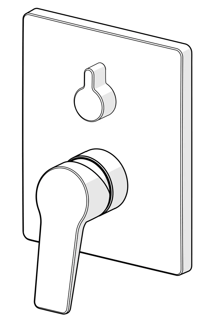 HansaTWIST Wannen- und Brausearmatur Einhebelmischer Fertigmontageset für Wanne/Brause 8984 Rosette eckig mit Sicherungseinrichtung Chrom HansaTWIST Wannen- und Brausearmatur Einhebelmischer Fertigmontageset für Wanne/Brause 8984 Rosette eckig mit Sicherungseinrichtung Chrom