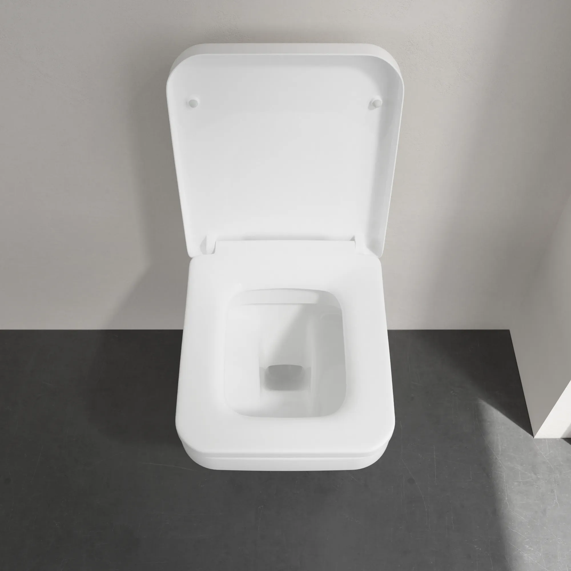 Wand-Tiefspül-WC DirectFlush „Architectura“ 37 × 31,6 × 53 cm, ohne Spülrand, Abgang waagerecht