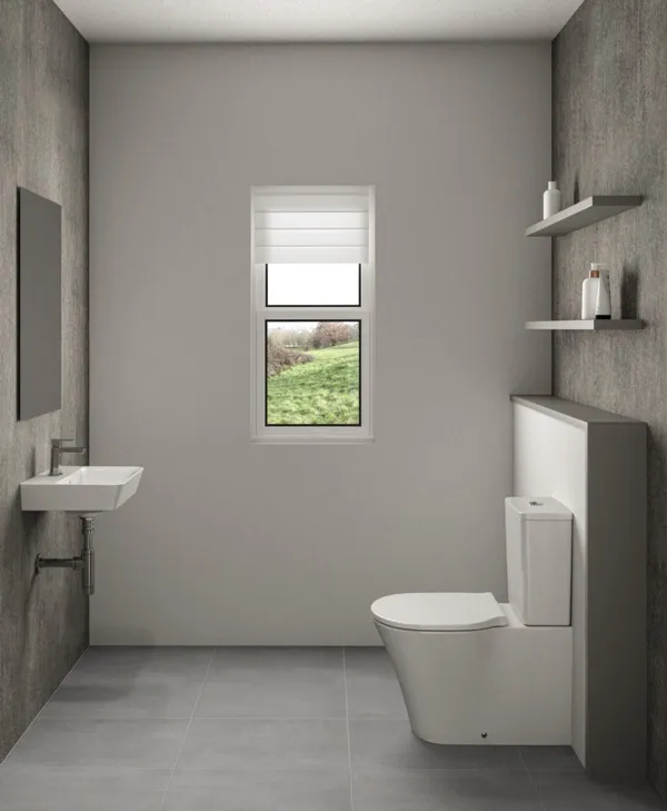 Stand-Tiefspül-WC-Kombi ConnectAIR, AquaBlade, Abgang waagrerecht verdeckt, 360x650x400mm, Weiß Stand-Tiefspül-WC-Kombi ConnectAIR, AquaBlade, Abgang waagrerecht verdeckt, 360x650x400mm, Weiß