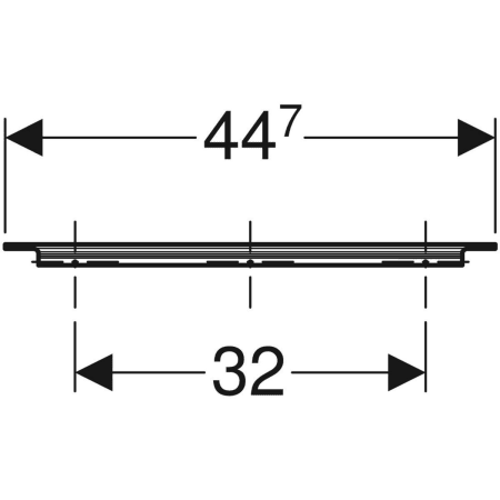 iCon Griff: hochglanz-verchromt, B=44.7cm