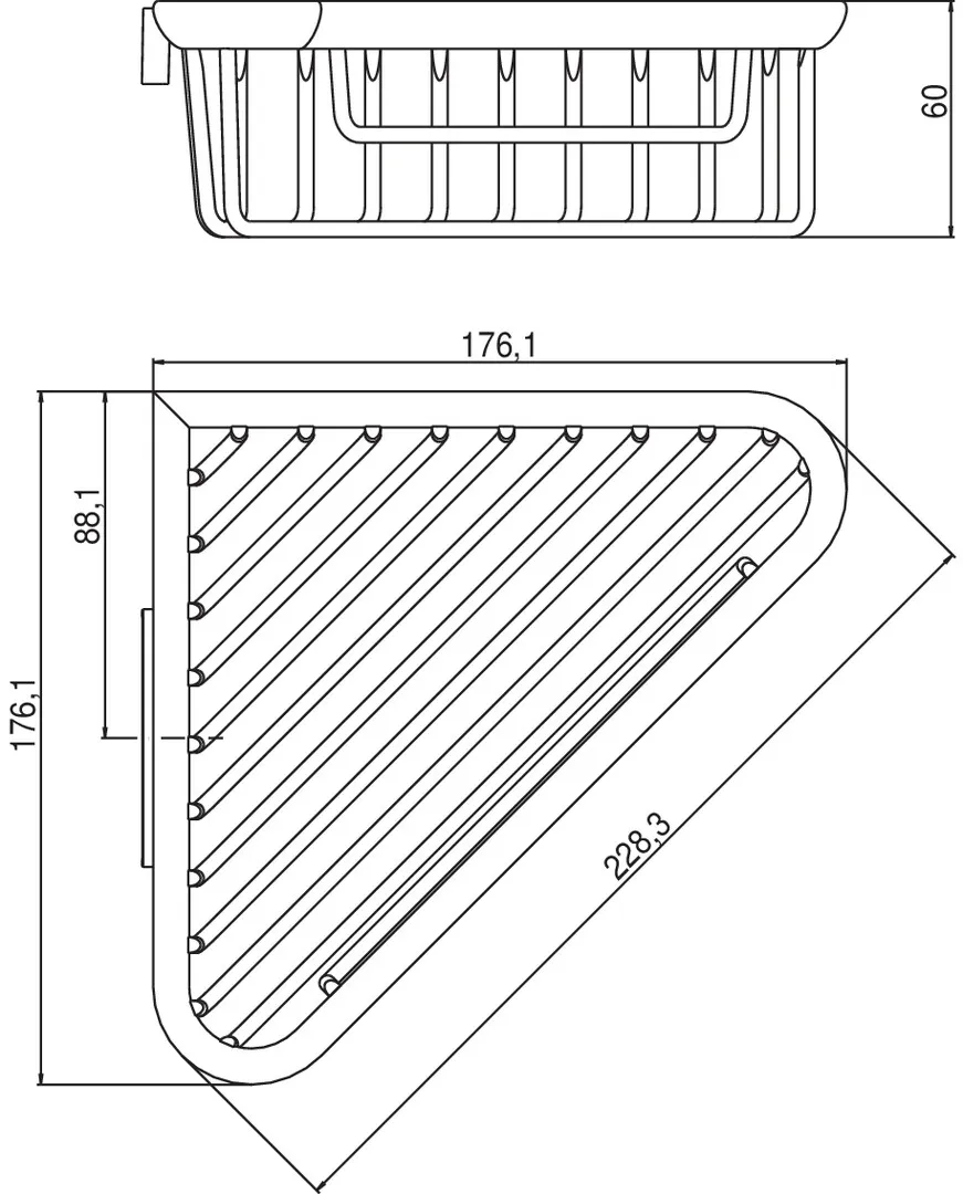 emco Eckschwammkorb system 2 chrom, Wandmontage emco Eckschwammkorb system 2 chrom, Wandmontage