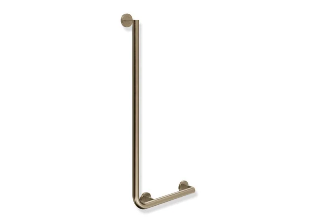HEWI Winkelgriff System 900, Edelstahl PVD Bronze gebürstet, waagerecht 400 mm, senkrecht 900 mm, Durchmesser 32 mm, rechts HEWI Winkelgriff System 900, Edelstahl PVD Bronze gebürstet, waagerecht 400 mm, senkrecht 900 mm, Durchmesser 32 mm, rechts