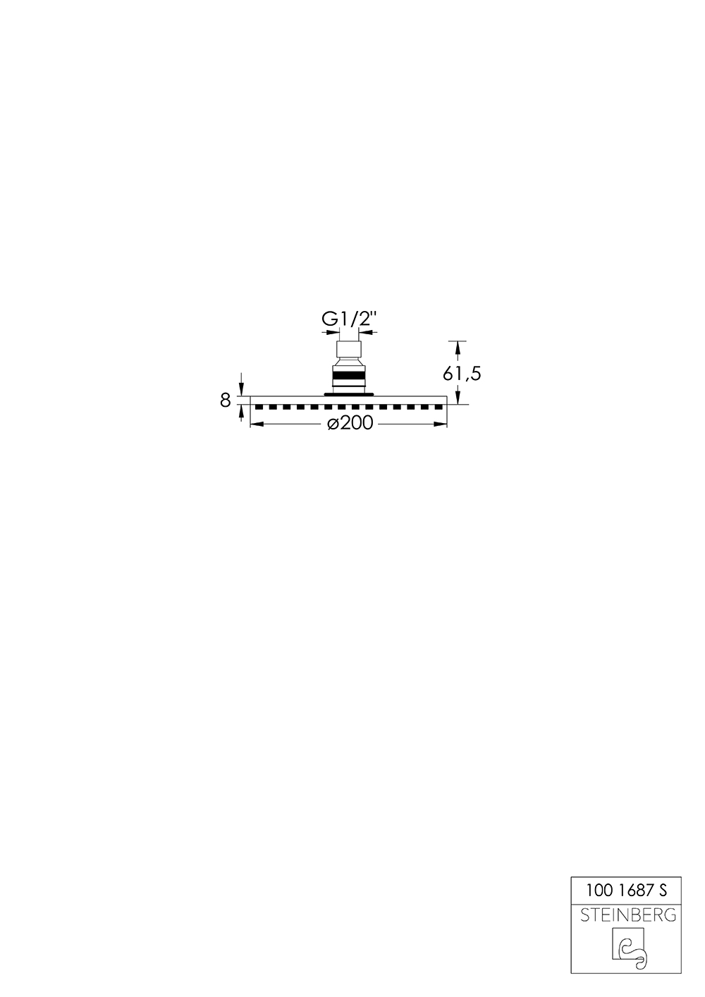 Serie 100 Brausekopf/Regenbrause ⌀ 20 cm Serie 100 Brausekopf/Regenbrause ⌀ 20 cm