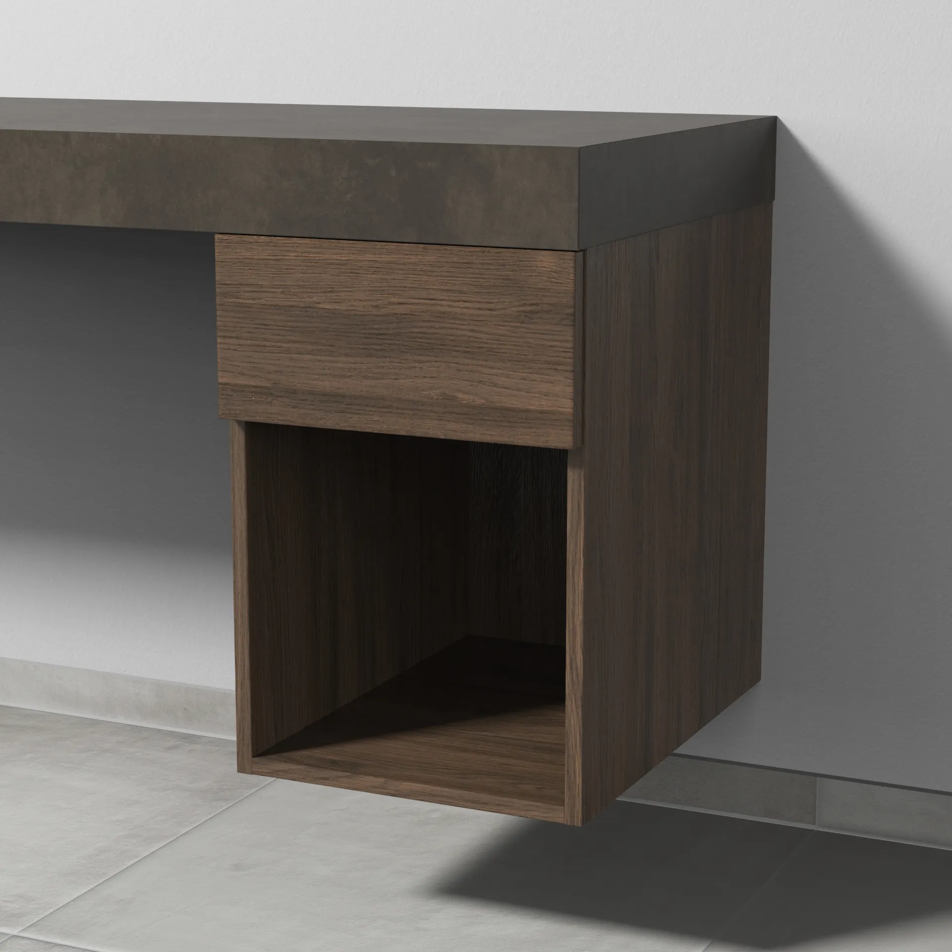 Sanipa Anbauschrank „2morrow“ 350 × 510 × 520 mm in Eiche Arizona