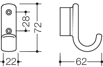 HEWI Handtuchhaken „Serie 477“