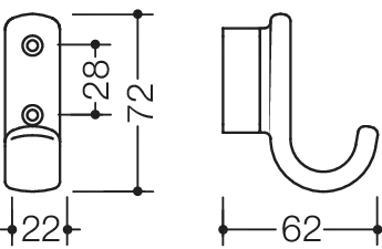 HEWI Handtuchhaken „Serie 477“ HEWI Handtuchhaken „Serie 477“
