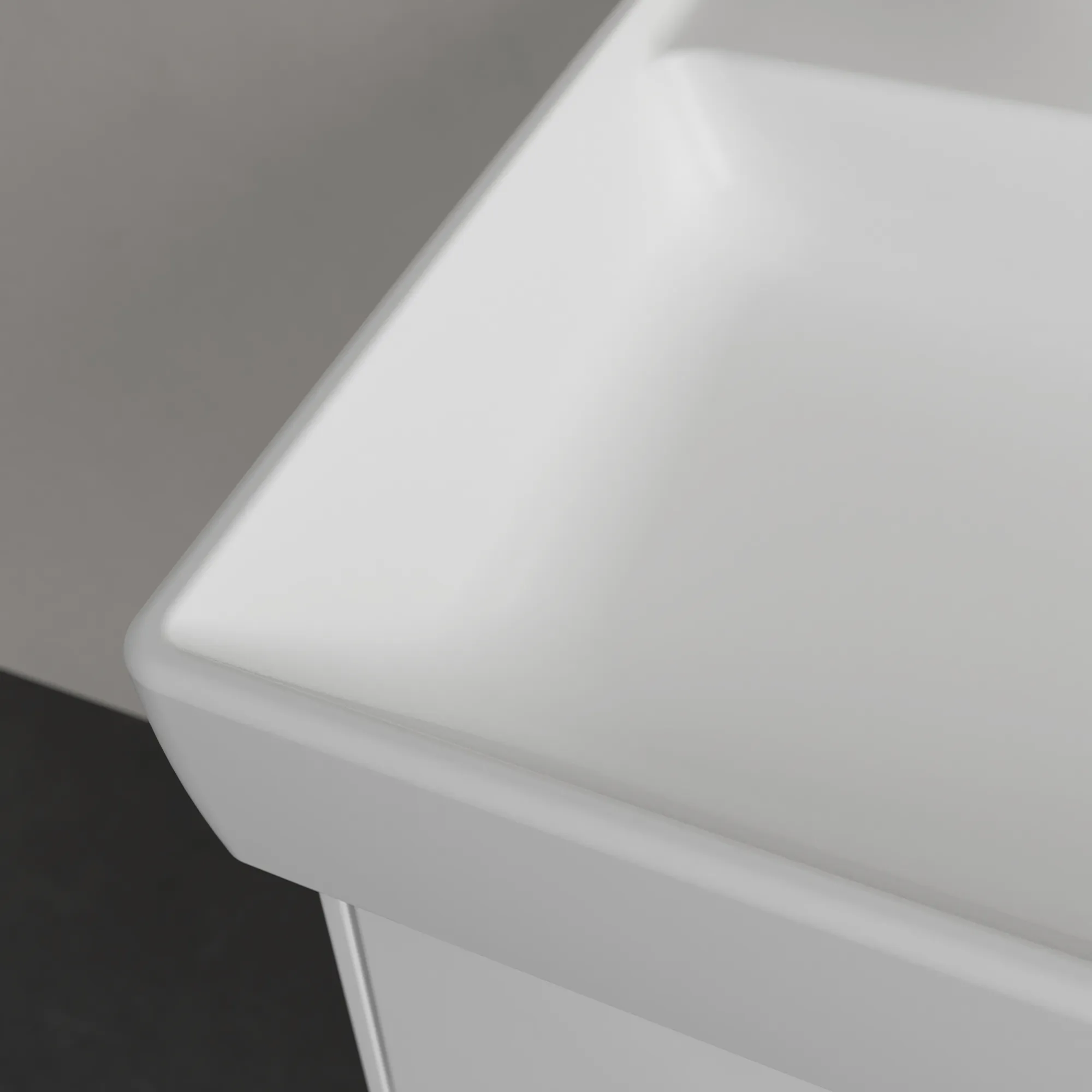 Villeroy & Boch Collaro Waschbecken, 600x470x160mm, Stone White CeramicPlus, TitanCeram, Wandmontage