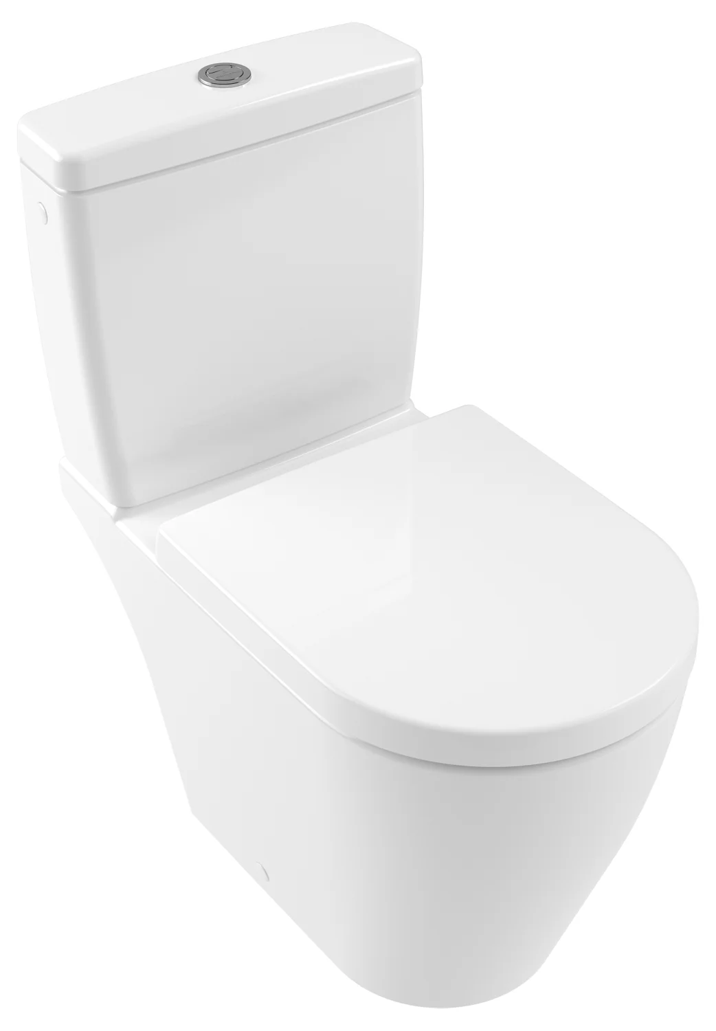 Villeroy & Boch Avento Tiefspül-WC spülrandlos 370x640x410mm Oval Weiß Alpin