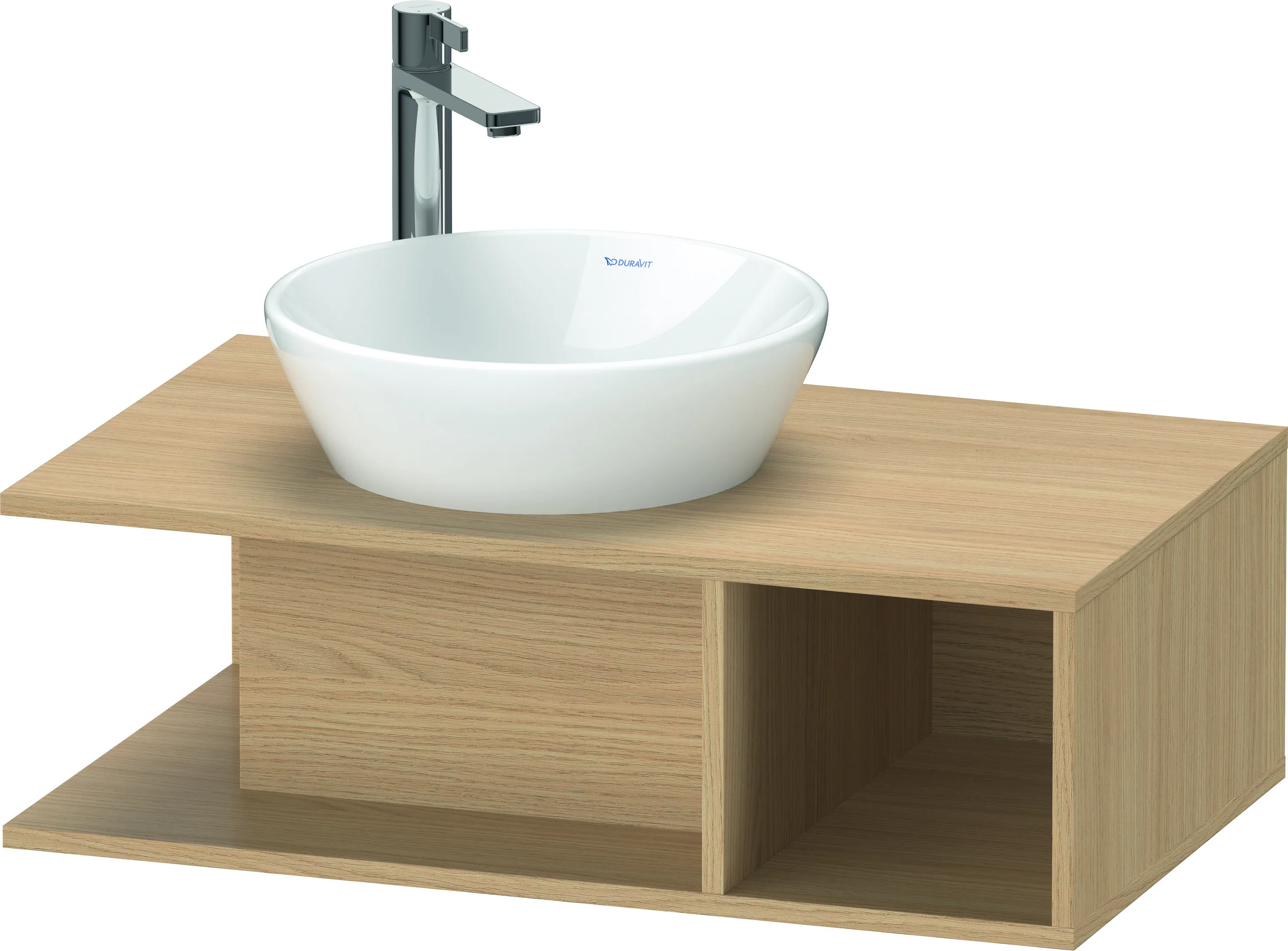 Duravit Waschtischunterschrank wandhängend „D-Neo“ 80 × 26 × 48 cm Eiche Natur Duravit Waschtischunterschrank wandhängend „D-Neo“ 80 × 26 × 48 cm Eiche Natur