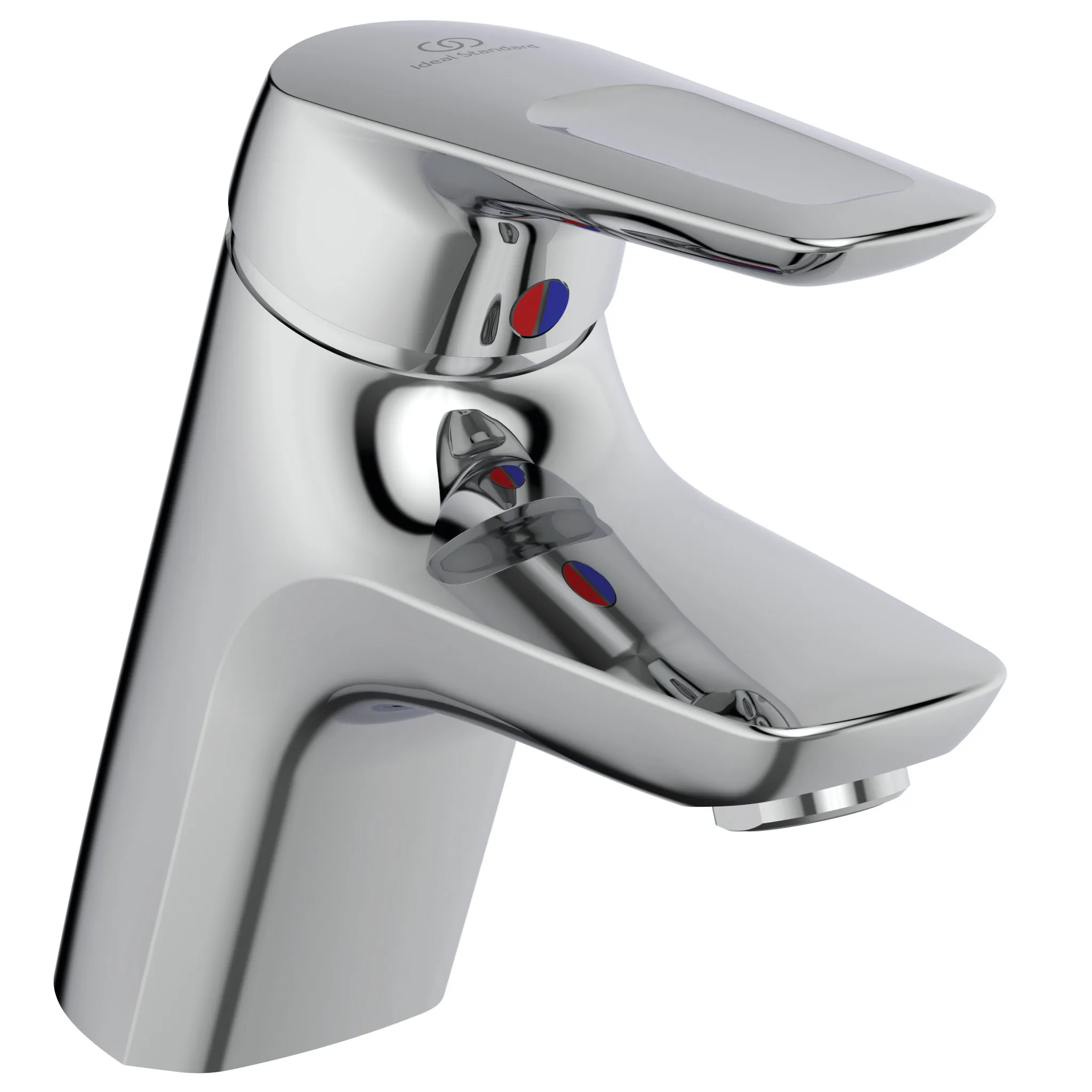 Waschtischarmatur Ceramix Blue, 5 l/min., mit Ablaufgarnitur, Ausladung 135mm, Chrom Waschtischarmatur Ceramix Blue, 5 l/min., mit Ablaufgarnitur, Ausladung 135mm, Chrom