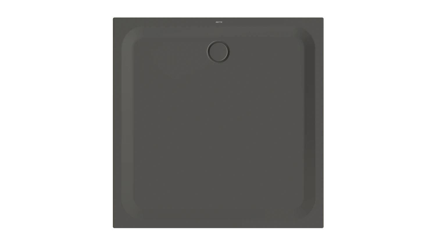 Bette quadrat Duschwanne „BetteUltra“ 1300 × 1300 mm mit BetteAntirutsch Pro, ohne Oberflächenveredelung, mit Minimum-Wannenträger, in Anthracite Bette quadrat Duschwanne „BetteUltra“ 1300 × 1300 mm mit BetteAntirutsch Pro, ohne Oberflächenveredelung, mit Minimum-Wannenträger, in Anthracite