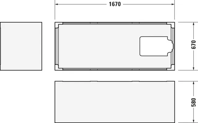 Duravit Badewanne „D-Neo“ rechteck 1700 × 700 mm, Fußablauf in Weiß Duravit Badewanne „D-Neo“ rechteck 1700 × 700 mm, Fußablauf in Weiß