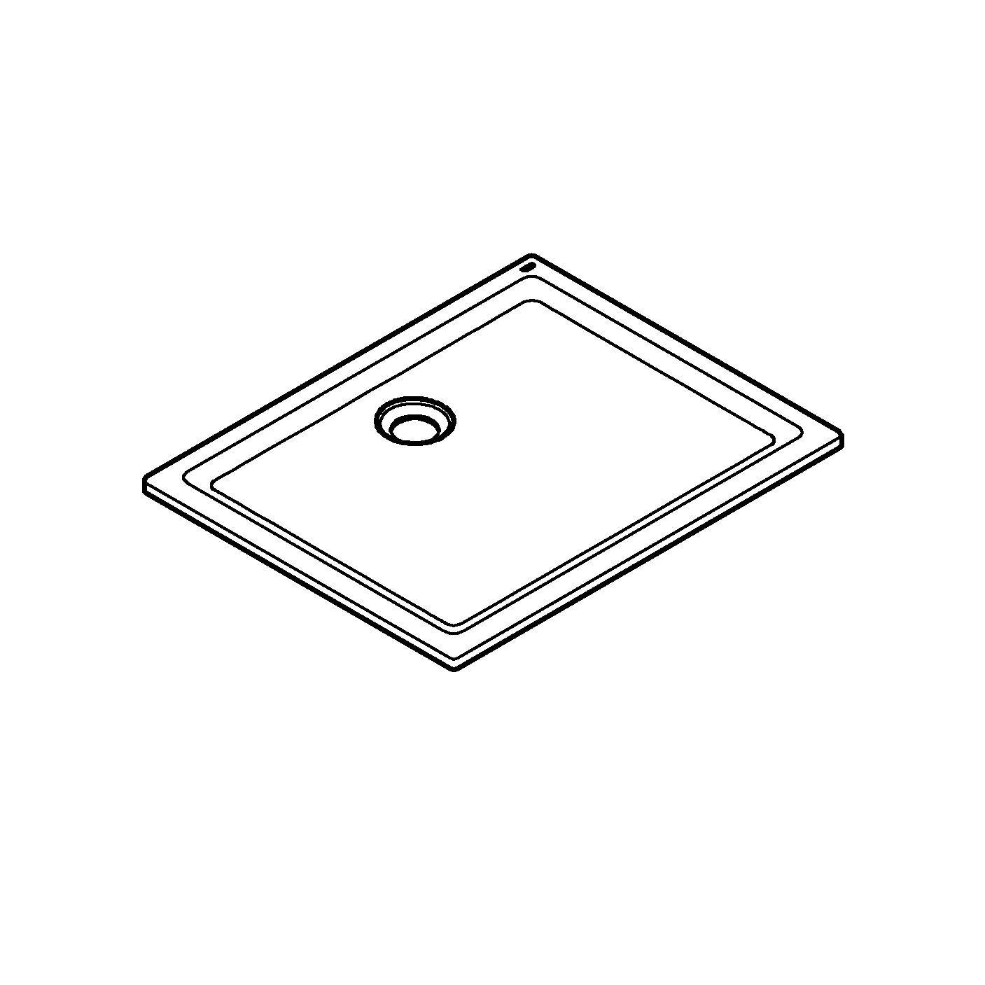 Grohe Acryl-Duschwanne Universal 800 x 1000 mm in alpinweiß Grohe Acryl-Duschwanne Universal 800 x 1000 mm in alpinweiß