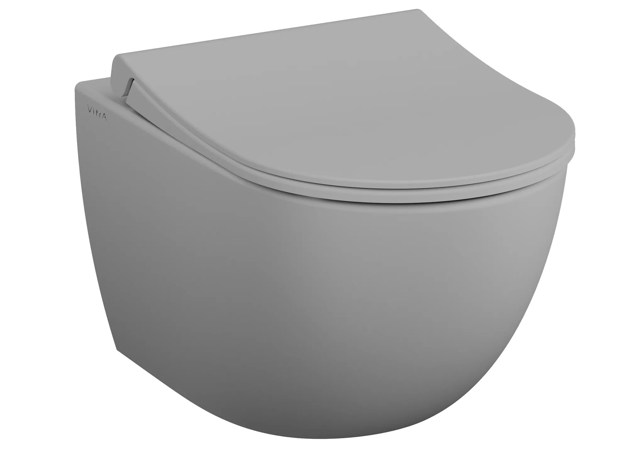 Sento Wand-WC Flush 2.0 ohne Spülrand mit verdeckter Befestigung V-Fit 2.0 37 x 54 cm Steingrau Matt