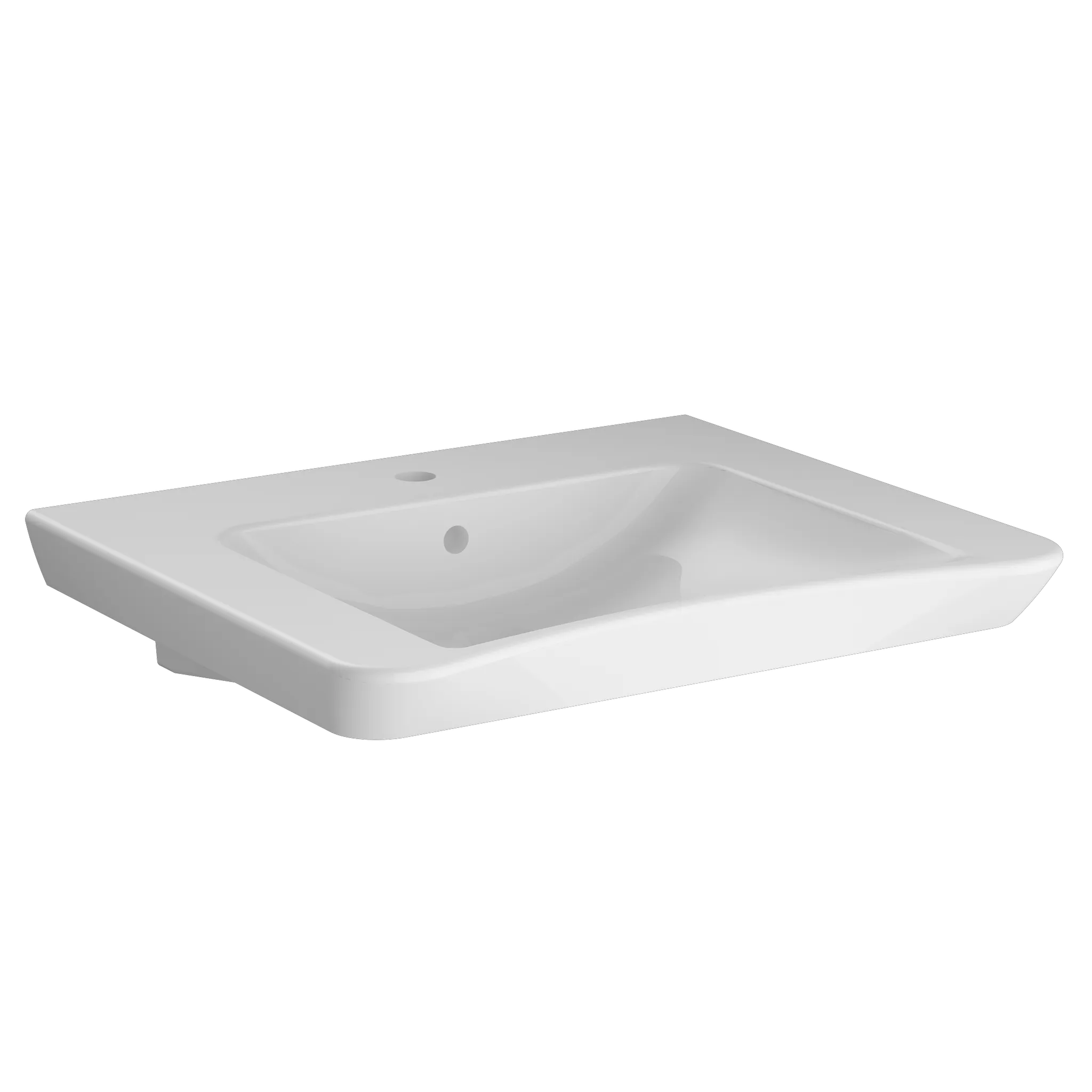 Conforma Waschtisch unterfahrbar 65 cm mit Hahnloch mit Überlaufloch Weiß Hochglanz Conforma Waschtisch unterfahrbar 65 cm mit Hahnloch mit Überlaufloch Weiß Hochglanz