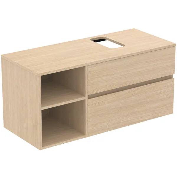 Ideal Standard Waschtischunterschrank „Finesse“ 120,2 × 55,8 × 50,5 cm Eiche weiß