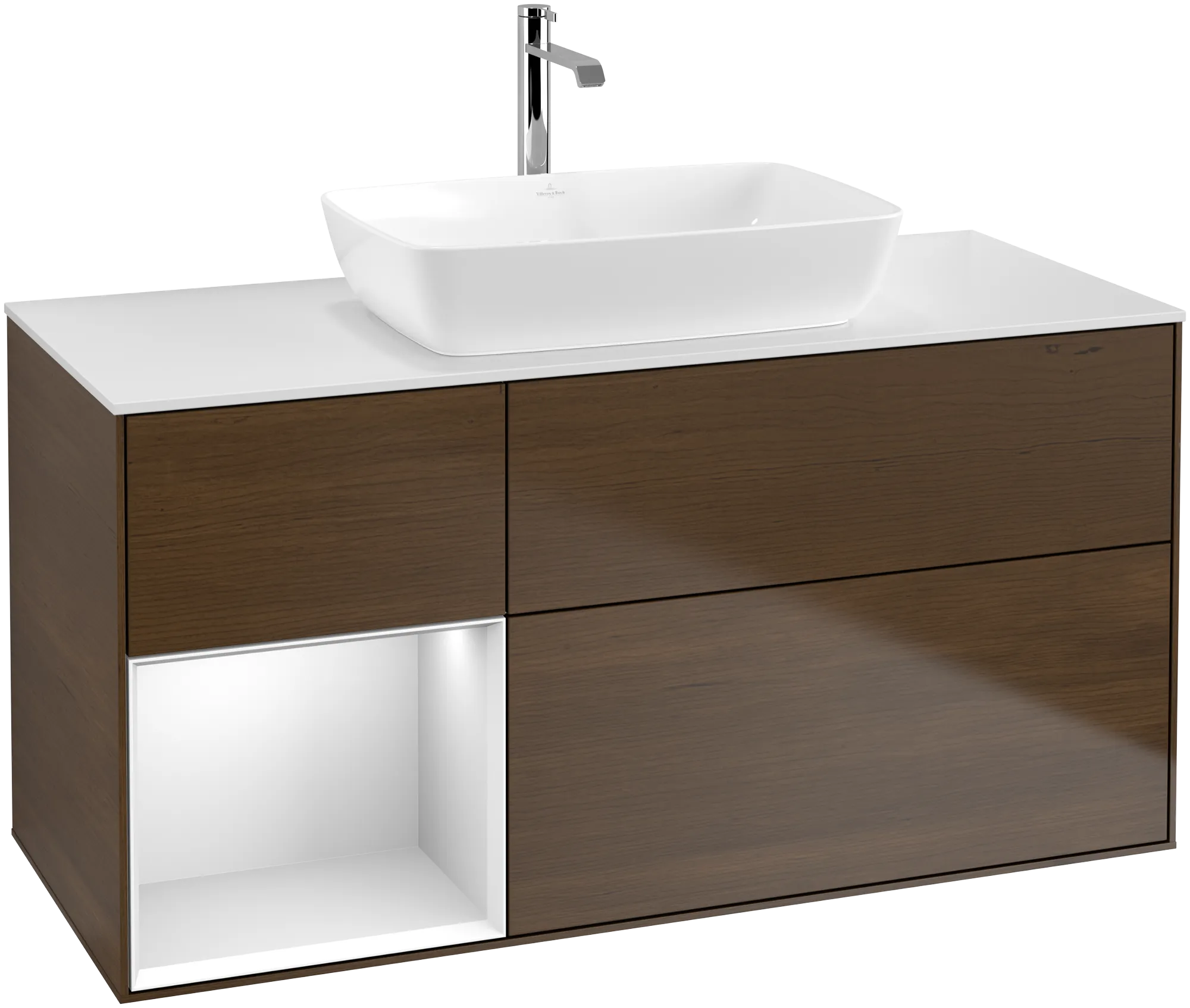 Villeroy & Boch Waschbeckenunterschrank Finion G82, 1200x603x501mm, mit Beleuchtung