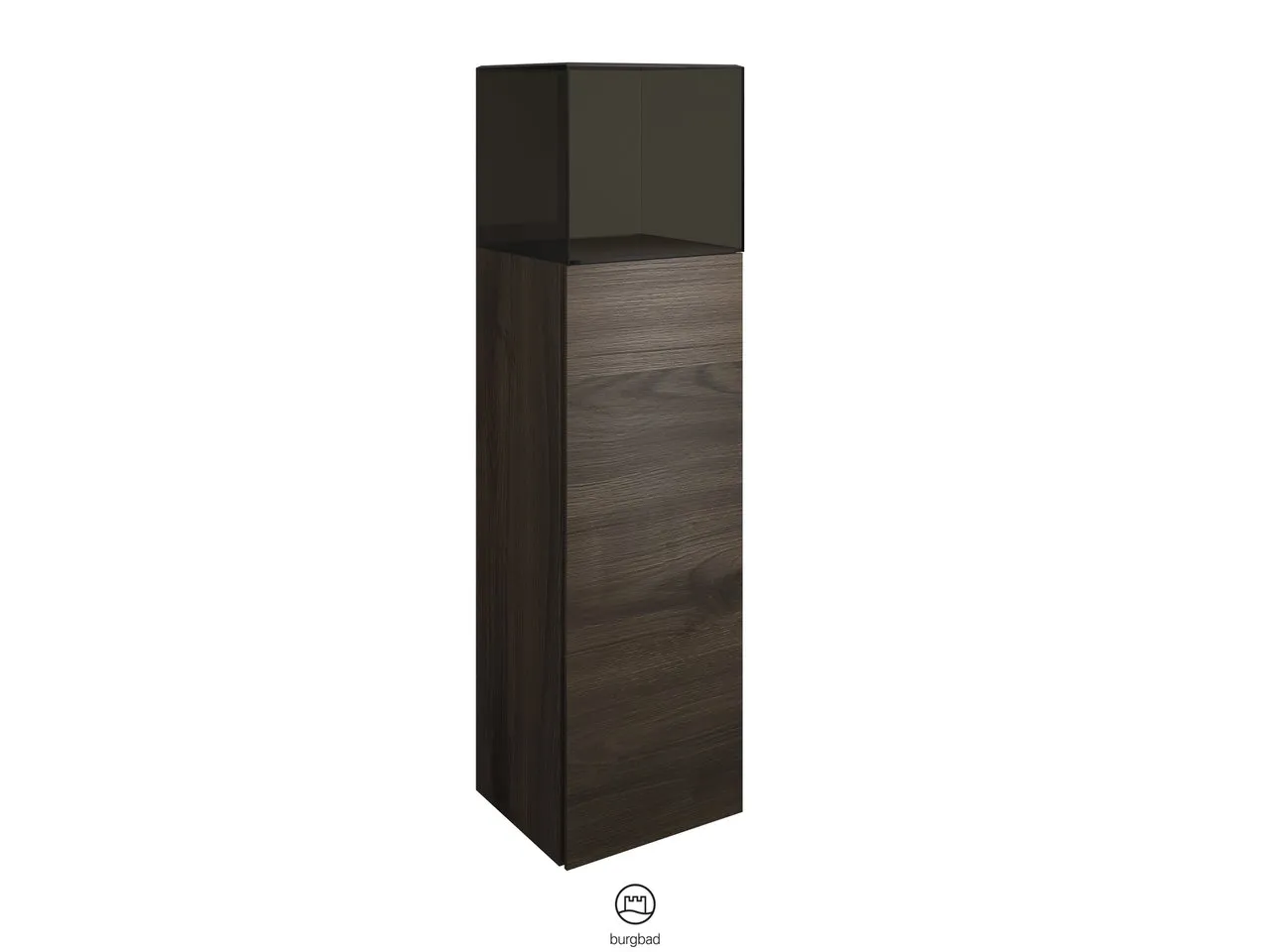 burgbad Hochschrank „Yumo“ 390 × 1280 × 360 mm in Eiche Dekor Cashmere