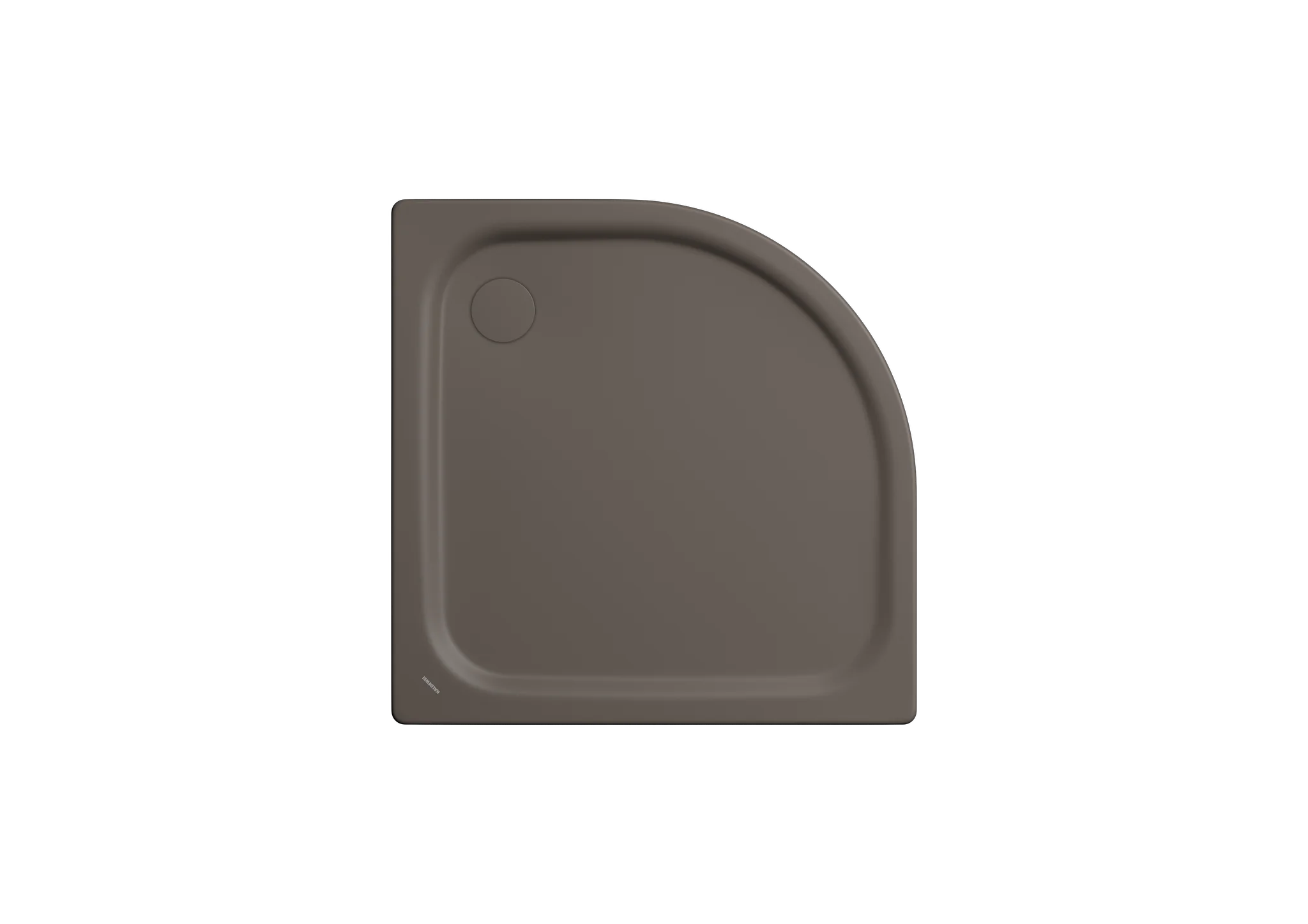 Kaldewei ZIRKON MIT WANNENTRÄGER Duschfläche, 900x800x35 mm, warm grey 80, Invisible Grip