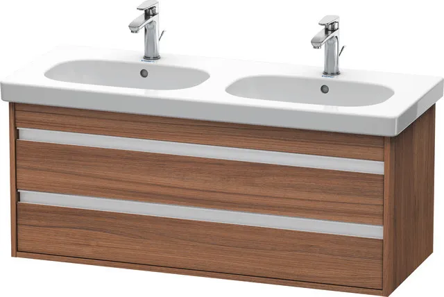 Duravit Waschtischunterschrank wandhängend „Ketho“ 115 × 48 × 45,5 cm Nussbaum Natur