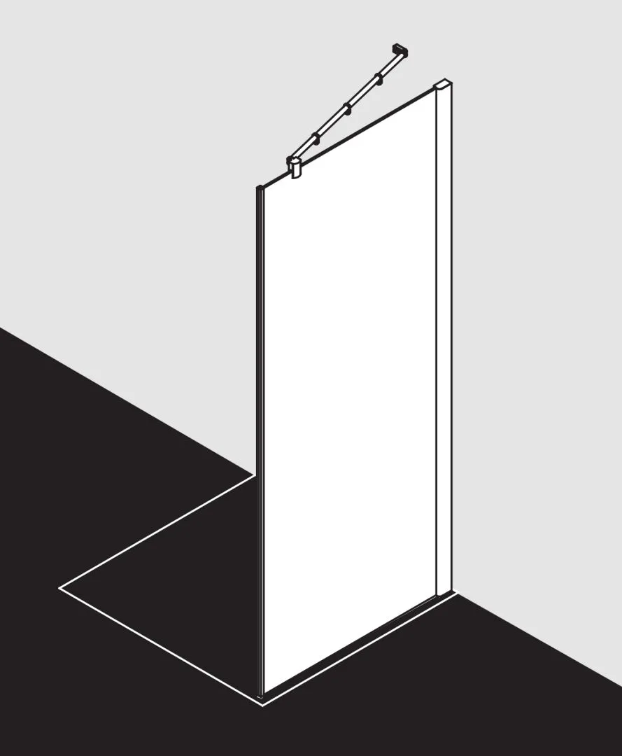 Kermi Seitenwand für Ecke „PASA XP“ Glas Klar, Profile Silber Mattglanz, BV: 720 - 750 mm GAK: 705 - 735 mm WE: 730 - 760 mm H: 1850 mm Kermi Seitenwand für Ecke „PASA XP“ Glas Klar, Profile Silber Mattglanz, BV: 720 - 750 mm GAK: 705 - 735 mm WE: 730 - 760 mm H: 1850 mm