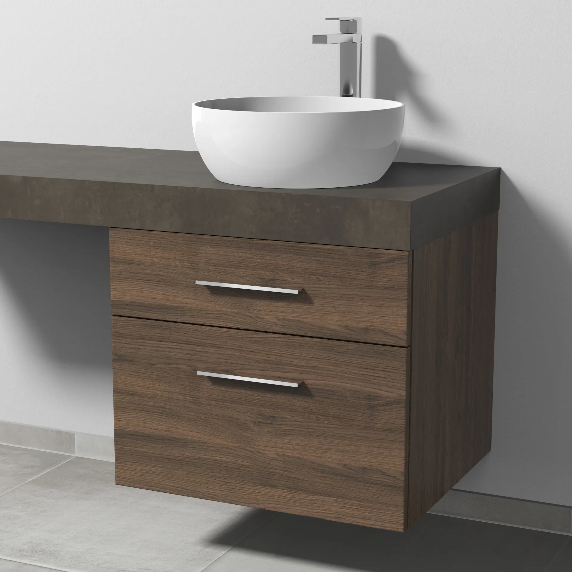 Sanipa Waschtischunterschrank „2morrow“ 600 × 510 × 520 mm in Eiche Arizona