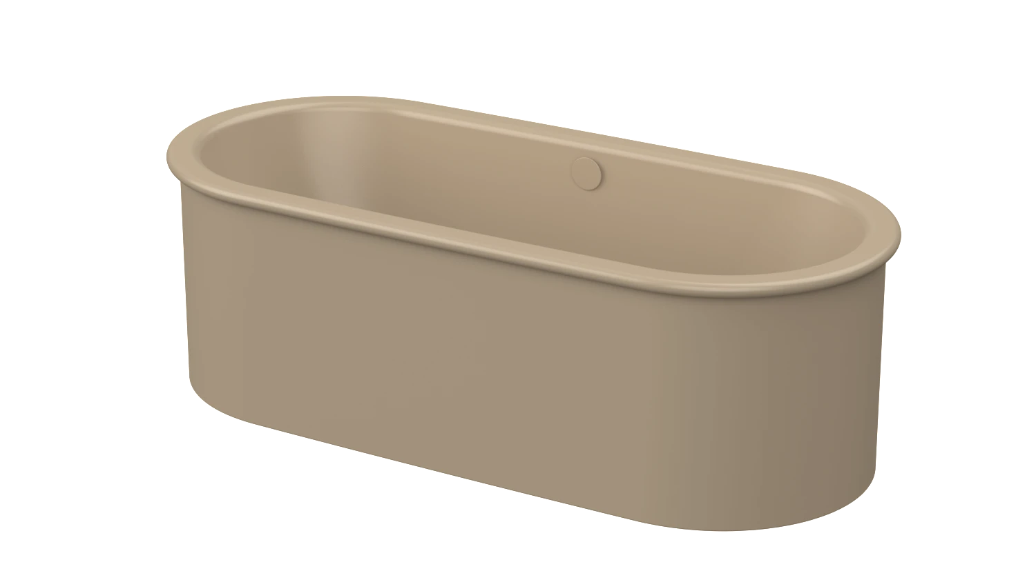 Bette Badewanne „BetteSuno“ freistehend oval 177,5 × 77,5 cm in Greige