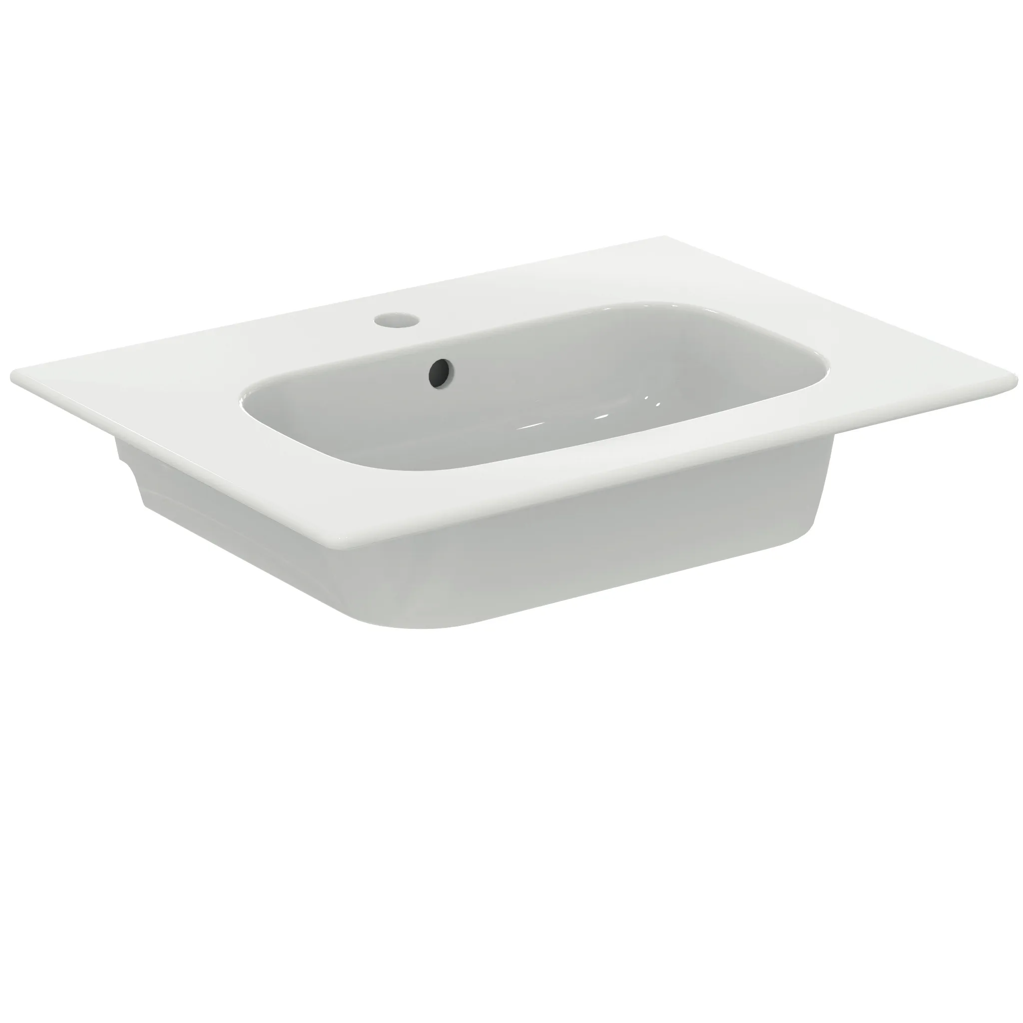 Möbelpaket i.life A mit Waschtisch 60cm und Unterschrank mit schwarzem Griff Weiß matt Möbelpaket i.life A mit Waschtisch 60cm und Unterschrank mit schwarzem Griff Weiß matt
