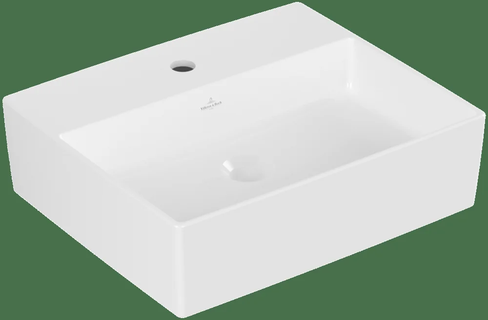 Villeroy & Boch Aufsatzwaschbecken Memento 2.0 4A0751 500x420mm Rechteck Weiß Alpin