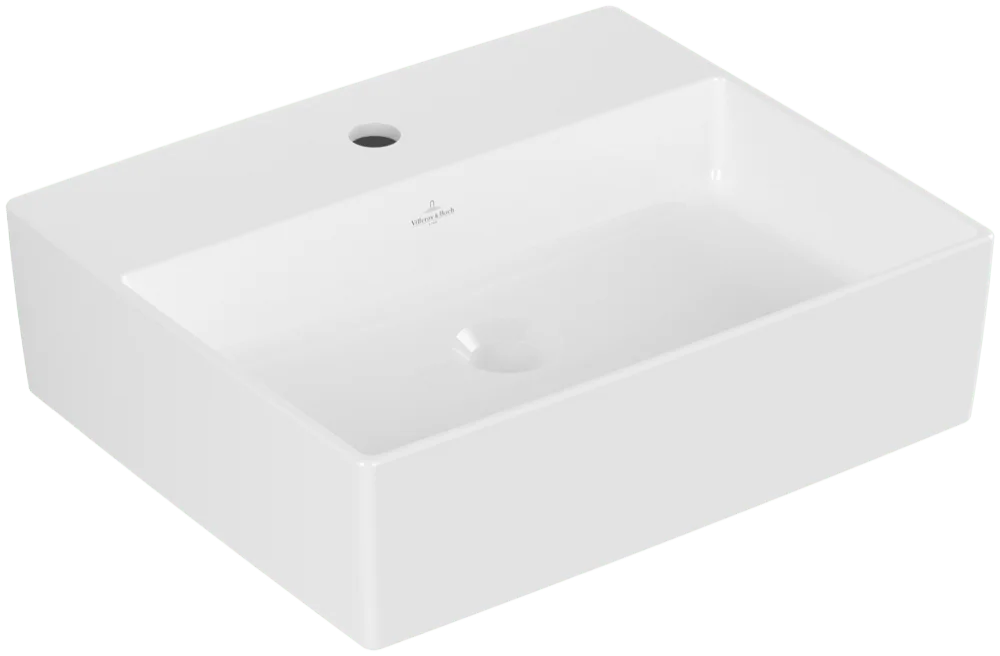 Villeroy & Boch Aufsatzwaschbecken Memento 2.0 4A0751 500x420mm Rechteck Weiß Alpin