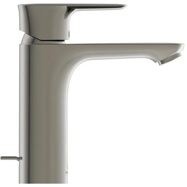 Waschtischarmatur Connect Air, Grande, 5l/min., mit Ablaufgarnitur, Ausladung 125mm, Brushed Gold Waschtischarmatur Connect Air, Grande, 5l/min., mit Ablaufgarnitur, Ausladung 125mm, Brushed Gold