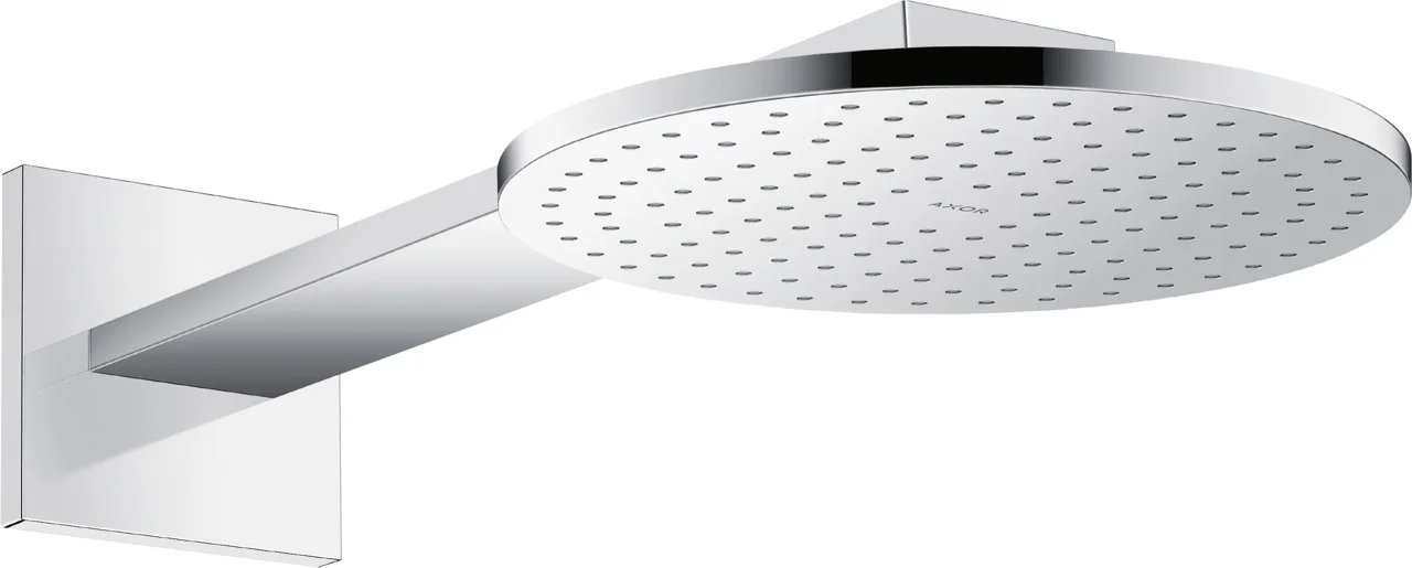 Hansgrohe AXOR ShowerSolutions Kopfbrause 2jet Chrom, 250 mm Brausekopfgröße, 450 mm Brausearmlänge, PowderRain & Intense PowderRain Strahlarten