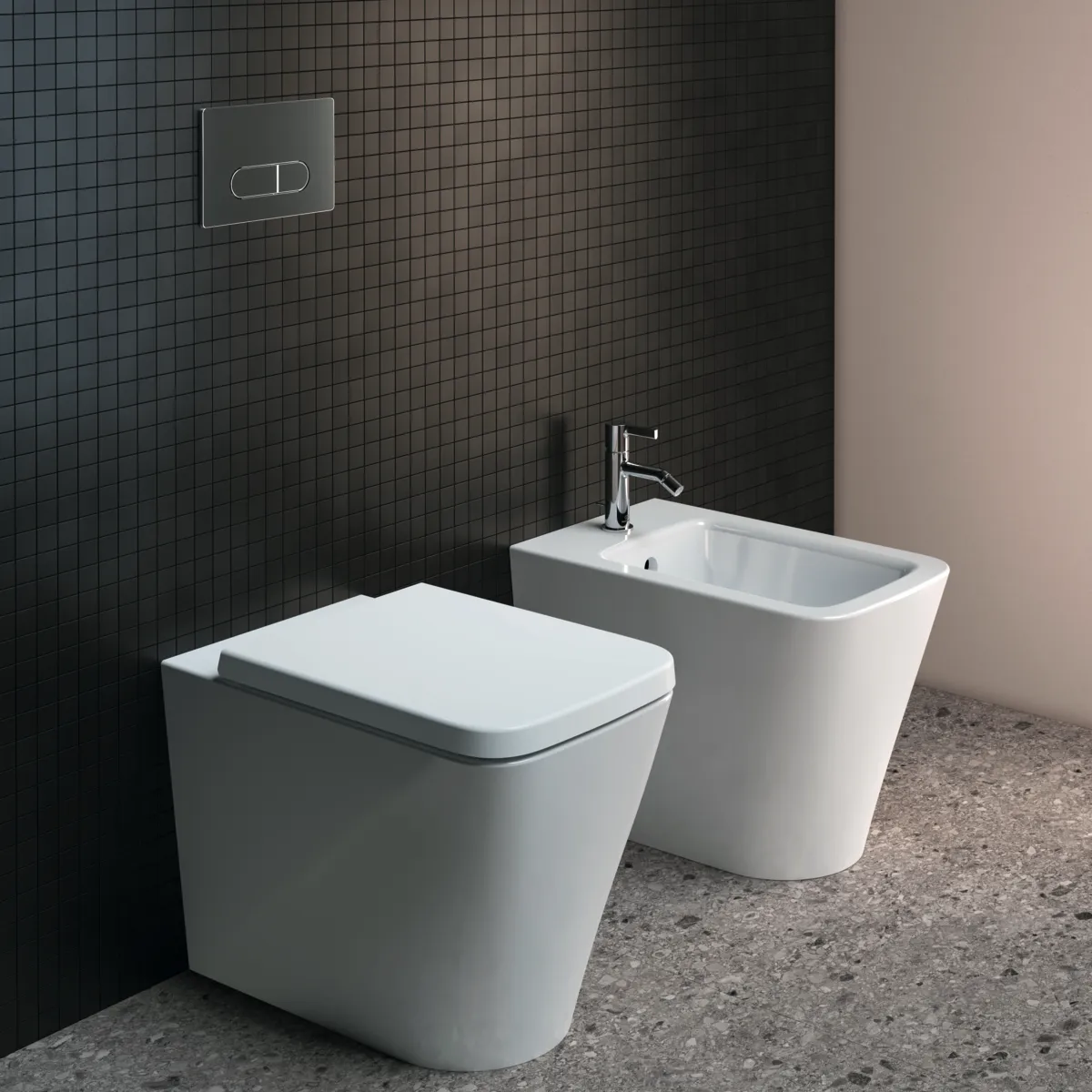 Ideal Standard Bidet „BlendCube“, Befestigung verdeckt 35,5 × 56 × 40 cm in Weiß Ideal Standard Bidet „BlendCube“, Befestigung verdeckt 35,5 × 56 × 40 cm in Weiß