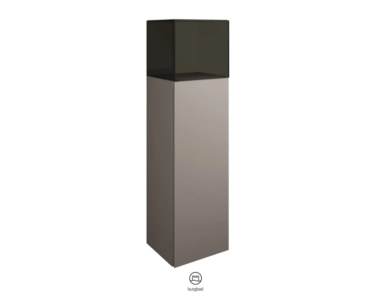 burgbad Hochschrank „Yumo“ 390 × 1280 × 360 mm in Eiche Dekor Cashmere
